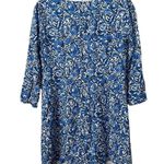 Lilly Pulitzer JULIANNA CHASING TAILS BLUE WHITE BEADED TUNIC DRESS S Photo 3