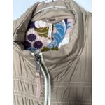 Free People Smocked Bomber Jacket with Floral Lining – Size Small Photo 7