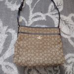 Coach logo brown crossbody purse Photo 4