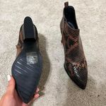 Qupid Brown and Black Snake Skin Booties Photo 1