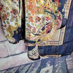 Umgee  FLORAL PAISLEY ANIMAL PRINT SHEER OPEN FRONT KIMONO CARDIGAN MEDIUM Photo 6