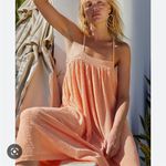 Free People  Beach under the stars sweater midi dress orange Photo 0