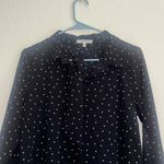 Papaya  Black w White Polka Dots Long Sleeve Button Down Shirt w neck tie small Photo 1