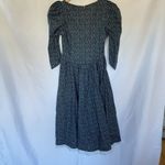 Vintage Floral Long Sleeve Dress With Lace Trim & V Photo 8