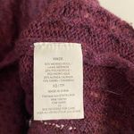 Vince Mini Cable Shirttail Merino Wool Alpaca Blend Sweater Burgundy Xs Photo 3