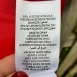 Jones New York Long Sweater Knit Top Red Black Trim Pullover Tunic Size L Photo 11