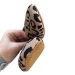 Vivaia Tan Black Leopard Square Toe Comfort Ballet Flat Brown Size 9 Photo 6