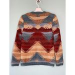 The Territory Ahead  Southwest Button Front Sweater Blue Tan Rust Size Small Photo 3