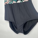 Sea Angel  One Piece Swimsuit Halter Floral Green Pink Black Boho Size 3X Photo 2