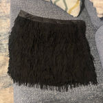 Ashley Stewart Fringelaze black skirt  Photo 0