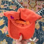 Anthropologie By  Orange Terrycloth Baseball Hat Photo 3