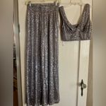Windsor Silver Sequin Jumpsuit Size XS Photo 9