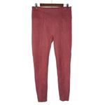 Spanx Leggings L Rich Rose Faux Suede Shaping Slimming Pants Perfect Pull On Photo 2