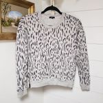Rails  Marlow Grey Abstract Cheetah Zip Pullover Sweatshirt XS Photo 0