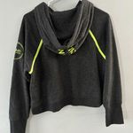 Calvin Klein  Sweatshirt Women's Medium Gray Hoodie Athleisure Cropped Activewear Photo 3