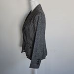 Eddie Bauer  Women’s Gray Wool-Silk Blazer – Elegant Work & Casual size 10P Photo 4