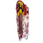 Jean Paul Gaultier Soleil Mixed Media Mesh‎ Panel Lace Detail Dress Size XL Photo 4