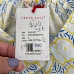 Derek Rose London Womens Pajama Set Small NWT Cotton Tank Floral Blue Yellow Photo 4