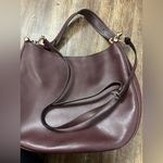 Coach Burgundy Leather Nomad Hobo Crossbody Strap Shoulder Strap Handbag Photo 6
