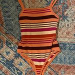 Free People Striped Sleeveless Woven Body Suit Photo 2