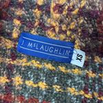 J. McLaughlin EUC Wool Alpaca Blend Tweed Jacket Full Zip Collar Coat Womens XS Photo 4