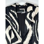 Eloquii  Modern Black Ivory Zebra Print Blazer Plus Formal Dressy Size 14/16 Photo 2
