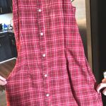 Gingham Dress Red Size M Photo 0