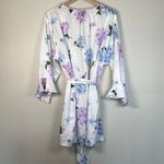 Kate Spade White Floral Robe Women’s Size M Medium Bridal Wedding Casual Short Photo 5