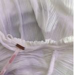 Free People Kelsey Crinkle Top Size S White Flare Sleeve Feminine Cottage BOHO Photo 8