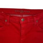 Second Yoga Jeans Red Denim Bootcut 5 Pocket Stretchy Size 30 Photo 4