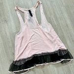 Victoria's Secret  Pink Lace Camisole Pajama Sleeveless Tank Top Sz M Rhinestones Photo 4