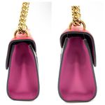 Gucci red and Brown padlock crossbody with Gold Chain Photo 9