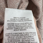 EXPRESS Silver Shimmer Glitter Top Size XS Photo 5