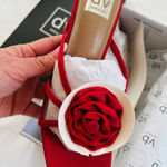 DV by Dolce Vit DV by Dolce Vita Rose Strappy Heeled Sandals Red Coquette Doll-Core Romantic 8 Photo 0