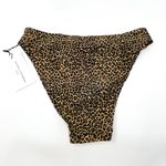 Faithfull the Brand FAITHFUL THE BRAND Cheetah O-ring High Rise Bikini Bottoms Photo 3