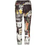 Alice + Olivia  x Basquiat Jackie Printed Yoga Leggings L Photo 2