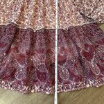 Japna  Pink Purple Floral Faux Wrap Surplice Long Sleeve Short Dress ~ Size M Photo 10