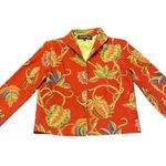 Vintage Painted Pony Blazer Jacket XS Jungle Monkey Red Green Made In USA Photo 0