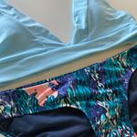 Baby blue and underwater printed bikini two piece swimsuit bathing suit Size M Photo 1