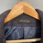 Vintage Wool Coat Tweed Batwing Sleeve Car Coat Women Herringbone Retro Brown Photo 12