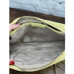 Michael Kors Jet Set Daisy Yellow W Gray MK Logo Zip Chain Strap Crossbody Bag Photo 6