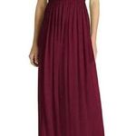 Jenny Packham Cabernet Cap Sleeve Chiffon Bridesmaid Dress Fit & Flare 12 #1654 Purple Photo 0