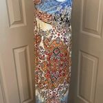 Shoreline halter neck multi print long maxi resortwear dress. Size S/M. Photo 5