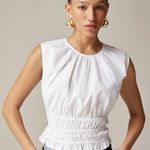 J.Crew NWT Hyacinth Top Cotton Poplin White Photo 0