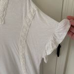Farmers Market Flutter Crochet Square Neck Top. Size 1X. White Photo 2