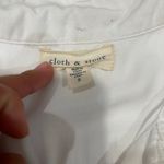 Cloth & Stone  White Sleeveless Button Down Top Size S Photo 2