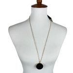 NWT J.Crew Gold Tone Hammered Disc Pendant Necklace Statement Fashion Jewelry Photo 1