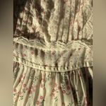 Gunne Sax Vintage 1970s Jessica McClintock Floral Strap Tie Maxi Dress, Size 7 Photo 2
