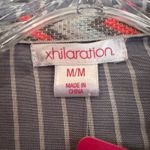 Xhilaration Striped Lace Button Up Shirt Womens M Blue White Boho Hippie Cowgirl Photo 3