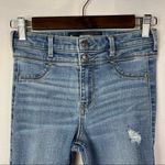 Hollister High Rise Medium Wash Distressed Jean Jegging Skinny Jeans 0 Photo 3